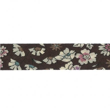 BIES TERMOADHESIVO 2M X 20MM MARRON (mín. 5 un.)